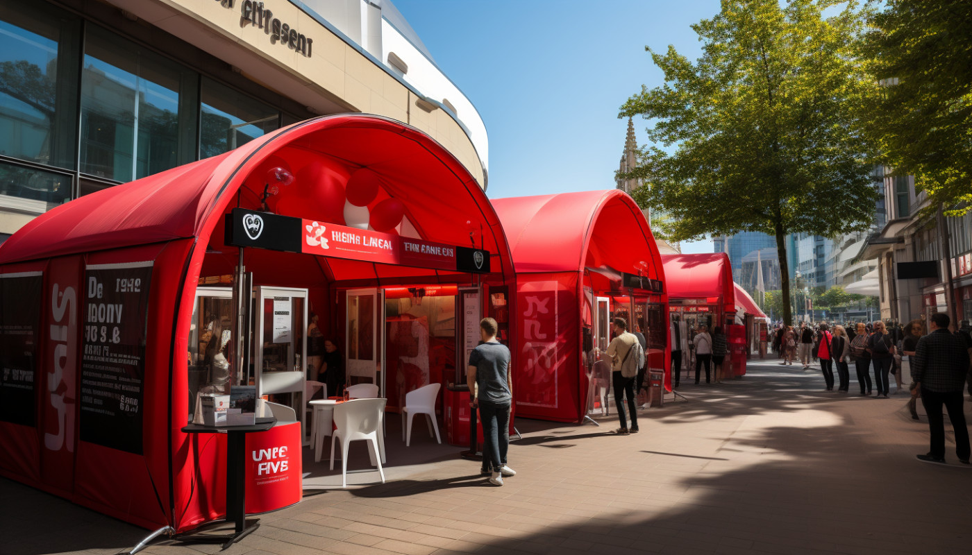L'utilisation des tentes publicitaires lors de campagnes de santé publique